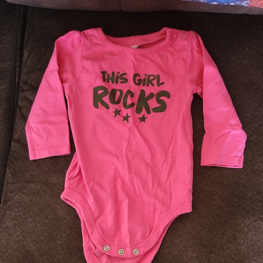 Garanimals Pink 'This Girl Rocks' Bodysuit